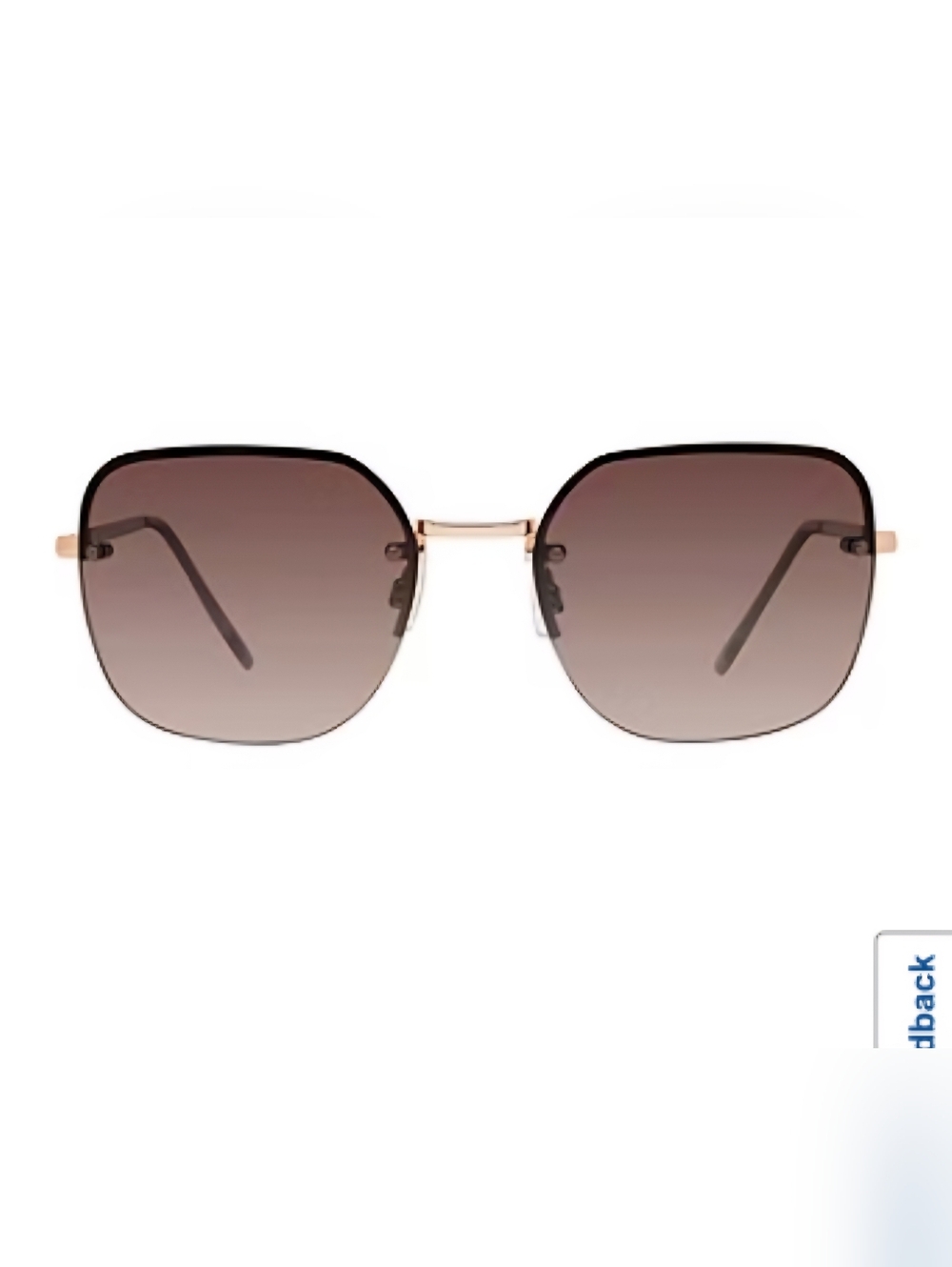 Juicy Couture Lucky Women's Rimless Square Sunglasses
